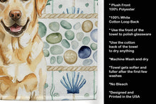 Load image into Gallery viewer, Yellow Labrador Retriever Coastal Sea Glass Kitchen Towel