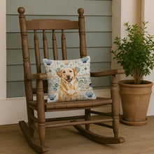 Load image into Gallery viewer, Yellow Labrador Retriever Coastal Sea Glass Throw Pillow