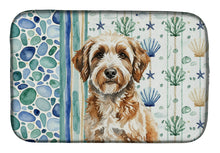 Load image into Gallery viewer, Lagotto Romagnolo Coastal Sea Glass Dish Drying Mat