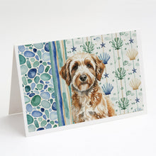Load image into Gallery viewer, Lagotto Romagnolo Coastal Sea Glass Greeting Cards Pack of 8