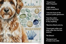 Load image into Gallery viewer, Lagotto Romagnolo Coastal Sea Glass Kitchen Towel