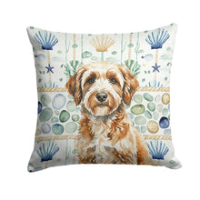 Load image into Gallery viewer, Lagotto Romagnolo Coastal Sea Glass Throw Pillow