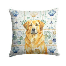 Load image into Gallery viewer, Lion Yellow Leonberger Coastal Sea Glass Throw Pillow