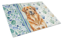 Load image into Gallery viewer, Red Leonberger Coastal Sea Glass Glass Cutting Board