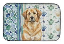 Load image into Gallery viewer, Sandy Leonberger Coastal Sea Glass Dish Drying Mat