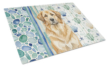 Load image into Gallery viewer, Sandy Leonberger Coastal Sea Glass Glass Cutting Board