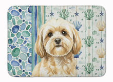 Load image into Gallery viewer, Cream Lhasa Apso Coastal Sea Glass Memory Foam Kitchen Mat