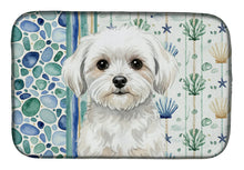 Load image into Gallery viewer, Maltese Coastal Sea Glass Dish Drying Mat