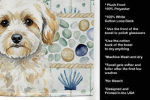 Load image into Gallery viewer, Maltipoo Coastal Sea Glass Kitchen Towel