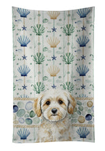 Load image into Gallery viewer, Maltipoo Coastal Sea Glass Kitchen Towel