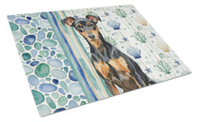 Load image into Gallery viewer, Manchester Terrier Coastal Sea Glass Glass Cutting Board