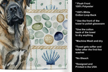 Load image into Gallery viewer, Brindle Mastiff Coastal Sea Glass Kitchen Towel
