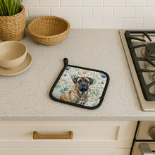 Load image into Gallery viewer, Brindle Mastiff Coastal Sea Glass Pair of Pot Holders