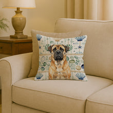 Load image into Gallery viewer, Fawn Mastiff Coastal Sea Glass Throw Pillow