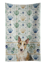 Load image into Gallery viewer, Tricolor Miniature Bull Terrier Coastal Sea Glass Kitchen Towel