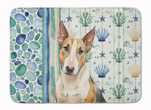 Load image into Gallery viewer, Tricolor Miniature Bull Terrier Coastal Sea Glass Memory Foam Kitchen Mat