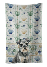 Load image into Gallery viewer, Miniature Schnauzer Coastal Sea Glass Kitchen Towel