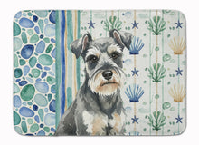 Load image into Gallery viewer, Miniature Schnauzer Coastal Sea Glass Memory Foam Kitchen Mat