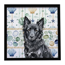Load image into Gallery viewer, Mudi Coastal Sea Glass Framed Metal Print