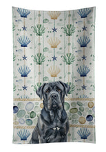 Load image into Gallery viewer, Black Neapolitan Mastiff Coastal Sea Glass Kitchen Towel