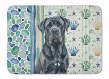 Load image into Gallery viewer, Black Neapolitan Mastiff Coastal Sea Glass Memory Foam Kitchen Mat