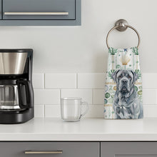 Load image into Gallery viewer, Blue Neapolitan Mastiff Coastal Sea Glass Kitchen Towel