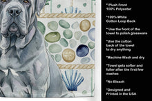 Load image into Gallery viewer, Blue Neapolitan Mastiff Coastal Sea Glass Kitchen Towel