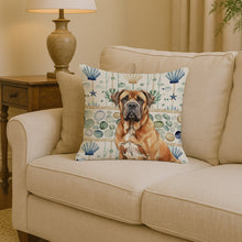 Load image into Gallery viewer, Neapolitan Mastiff Coastal Sea Glass Throw Pillow