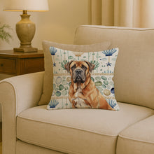 Load image into Gallery viewer, Neapolitan Mastiff Coastal Sea Glass Throw Pillow