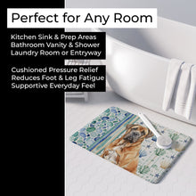 Load image into Gallery viewer, Neapolitan Mastiff Coastal Sea Glass Memory Foam Kitchen Mat