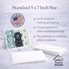 Load image into Gallery viewer, Black Newfoundland Coastal Sea Glass Greeting Cards Pack of 8