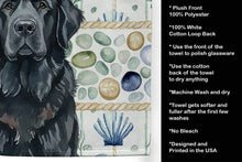 Load image into Gallery viewer, Black Newfoundland Coastal Sea Glass Kitchen Towel