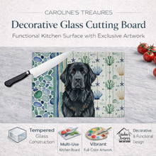 Load image into Gallery viewer, Black Newfoundland Coastal Sea Glass Glass Cutting Board