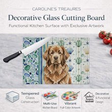 Load image into Gallery viewer, Brown Newfoundland Coastal Sea Glass Glass Cutting Board