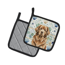 Load image into Gallery viewer, Brown Newfoundland Coastal Sea Glass Pair of Pot Holders