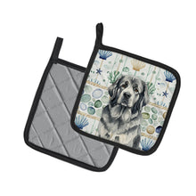 Load image into Gallery viewer, Gray Newfoundland Coastal Sea Glass Pair of Pot Holders