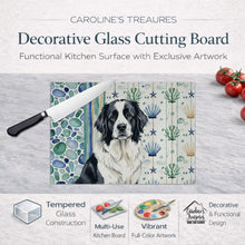 Load image into Gallery viewer, Landseer Newfoundland Coastal Sea Glass Glass Cutting Board