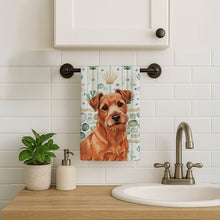 Load image into Gallery viewer, Red Norfolk Terrier Coastal Sea Glass Kitchen Towel