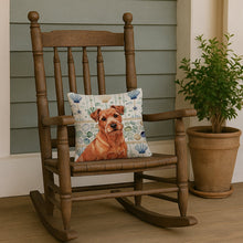 Load image into Gallery viewer, Red Norfolk Terrier Coastal Sea Glass Throw Pillow