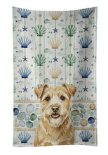 Load image into Gallery viewer, Wheaten Norfolk Terrier Coastal Sea Glass Kitchen Towel