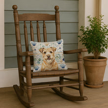 Load image into Gallery viewer, Wheaten Norfolk Terrier Coastal Sea Glass Throw Pillow
