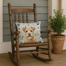 Load image into Gallery viewer, Wheaten Norfolk Terrier Coastal Sea Glass Throw Pillow