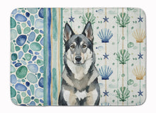 Load image into Gallery viewer, Norwegian Elkhound Coastal Sea Glass Memory Foam Kitchen Mat