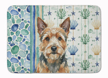 Load image into Gallery viewer, Norwich Terrier Coastal Sea Glass Memory Foam Kitchen Mat