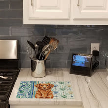 Load image into Gallery viewer, Copper Nova Scotia Duck Tolling Retriever Coastal Sea Glass Glass Cutting Board