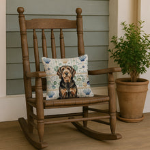 Load image into Gallery viewer, Black and Tan Otterhound Coastal Sea Glass Throw Pillow