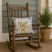 Load image into Gallery viewer, Wheaten and Tan Otterhound Coastal Sea Glass Throw Pillow