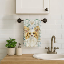 Load image into Gallery viewer, Lemon and White Papillon Coastal Sea Glass Kitchen Towel