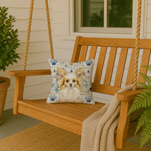 Load image into Gallery viewer, Lemon and White Papillon Coastal Sea Glass Throw Pillow