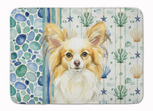 Load image into Gallery viewer, Lemon and White Papillon Coastal Sea Glass Memory Foam Kitchen Mat